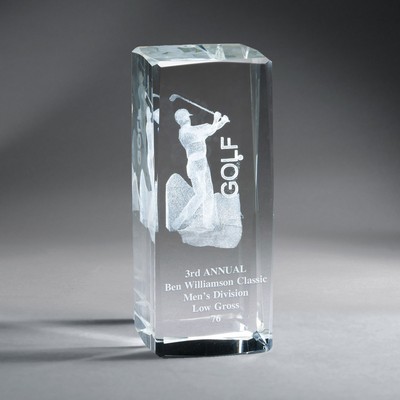 Male Golf Crystal Tower