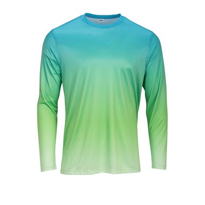 Paragon® Adult Barbados Long Sleeve Gradient Print Tee Shirt