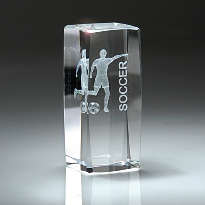 Female Soccer Crystal Tower