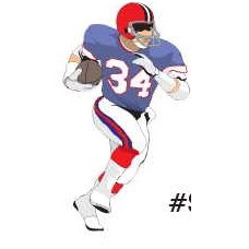 Football Player Lapel Pin